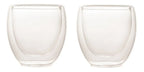 2 Copos Café Parede Dupla Borossilicato 70ml Lyor Transparente