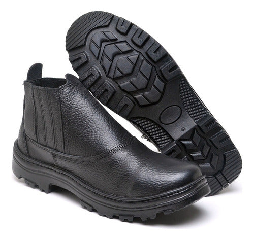 Bota Epi Calçado Segurança Couro Resistente Biqueira Pvc Ca