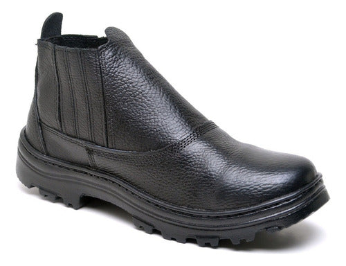 Bota Epi Calçado Segurança Couro Resistente Biqueira Pvc Ca